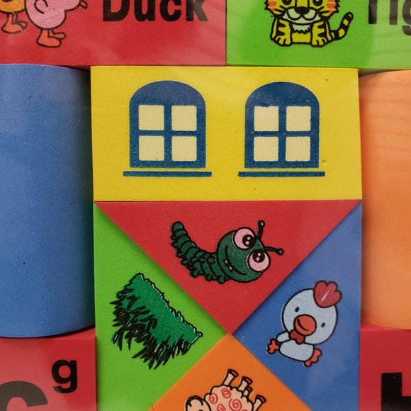 New 70pc Foam Blocks with Alphabet and Number - Picture 3 of 10